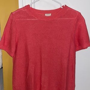 J. Crew Salmon Sweater Tee